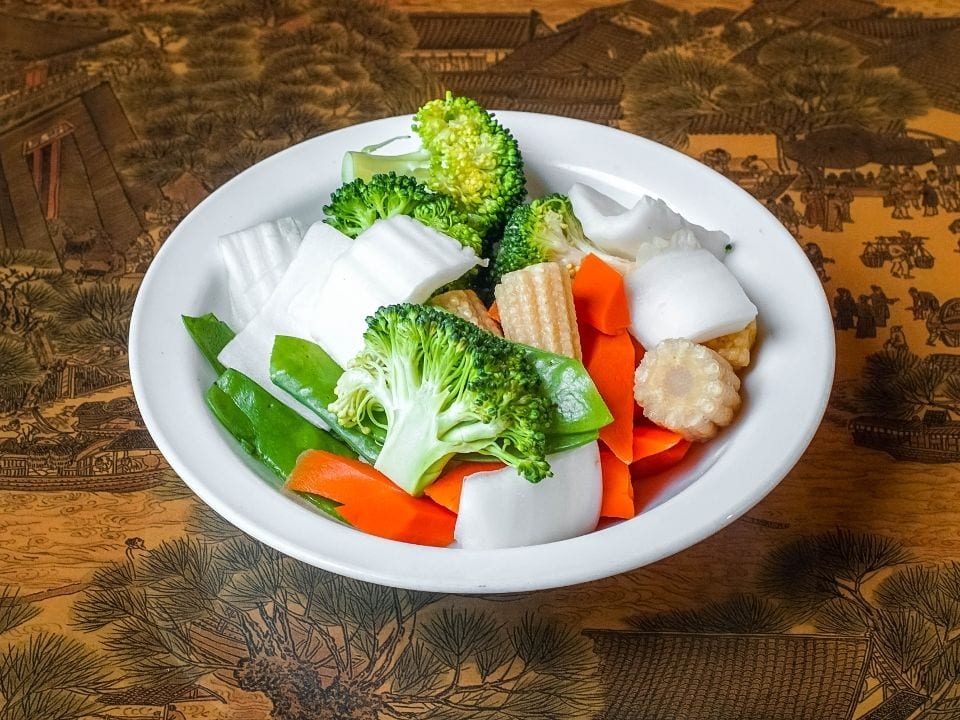 Steamed Mixed Vegetables.