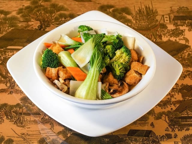 Vegetable Tofu Noodle Soup.