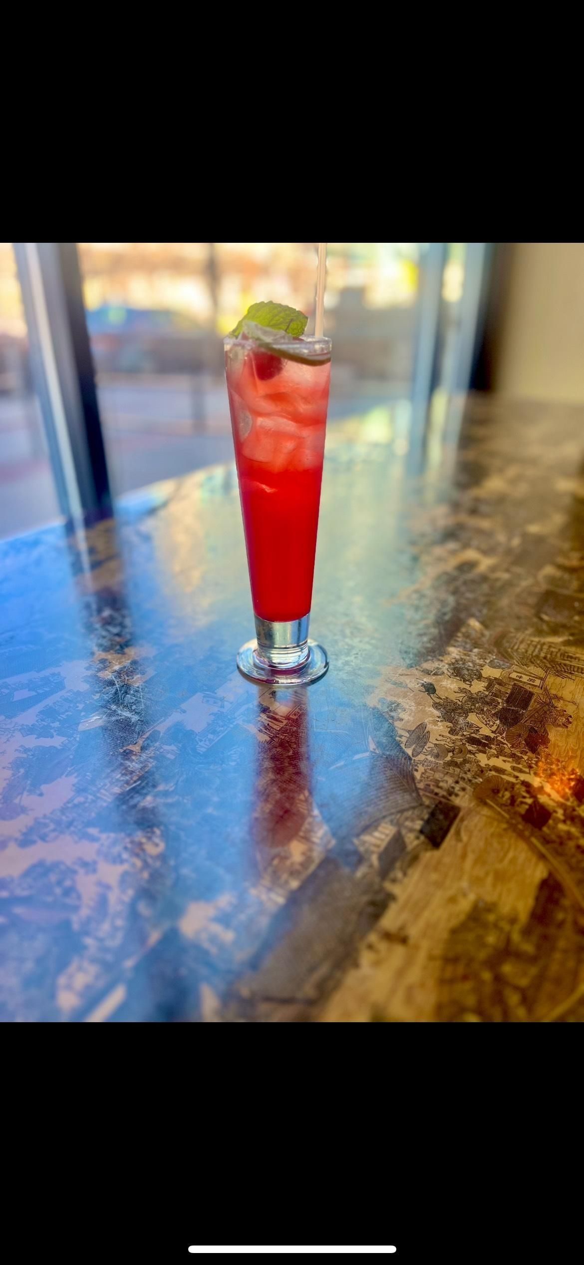 Cherry Blossom Fizz.