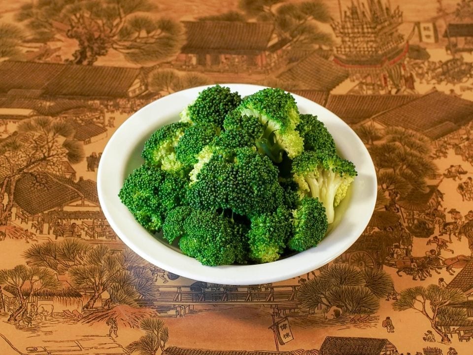 Steamed Broccoli Florets.