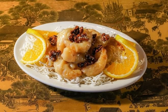 Honey-Glazed Walnut Shrimp.